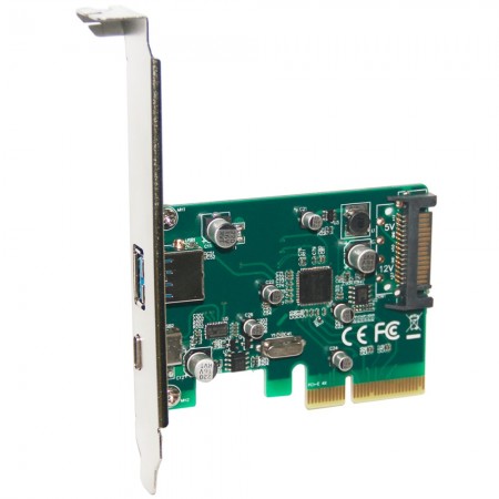 P. CONTROLADORA PCIE USB 3. 1 1 TIPO A + 1 TIPO C 